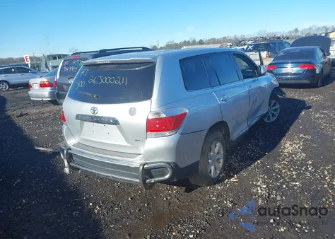 2013 Toyota Highlander Base V6 from USA, damaged, VIN 5TDBK3EHXDS218470